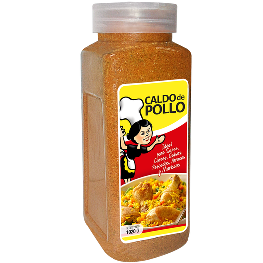 CALDO DE POLLO LA DOÑA FRASCO GRANDE 1020 G
