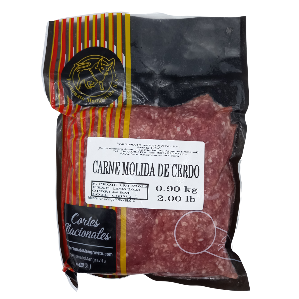 CARNE MOLIDA DE CERDO 2 LBS