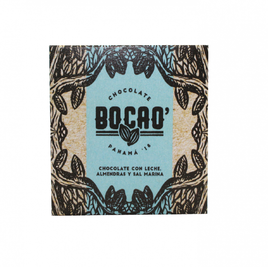 CHOCOLATE BOCAO DE LECHE CON ALMENDRAS Y SAL - 50 GR