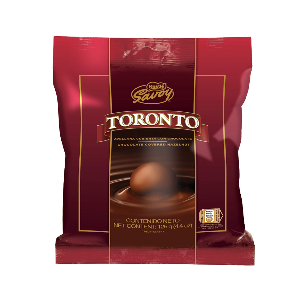 CHOCOLATE TORONTO BOMBON SAVOY 125 GR