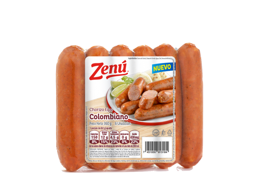 CHORIZO COLOMBIANO ZENU 360 G