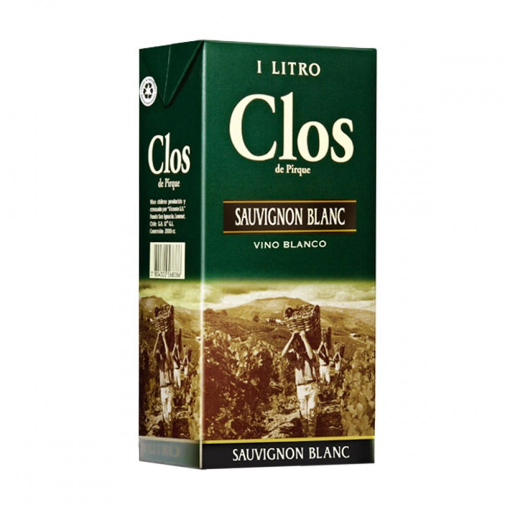 VINO CLOS DE PIRQUE VINO BLANCO TETRA 1 LT