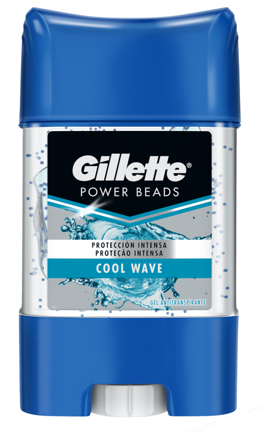 DESODORANTE GILLETTE ANTITRANSPIRANTE GEL POWER BEADS COOL WAVE 82 GR
