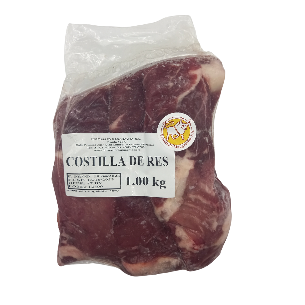 CARNE COSTILLA DE RES ESPECIAL FORTUNATO MANGRAVITA 1 KL