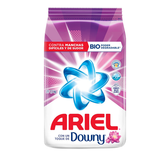 DETERGENTE ARIEL POLVO CON TOQUE DE DOWNY 1.5KG