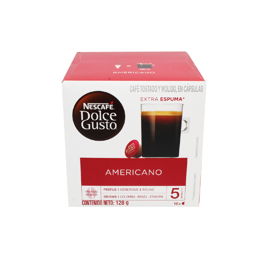 CAFE NESCAFE DOLCE GUSTO AMERICANO 16 CAPSULAS