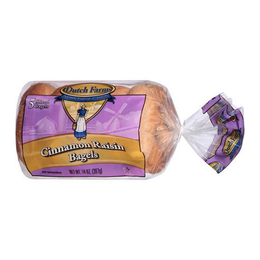 BAGELS DUTCH FARMS CINNAMMON RAISINS 397 G