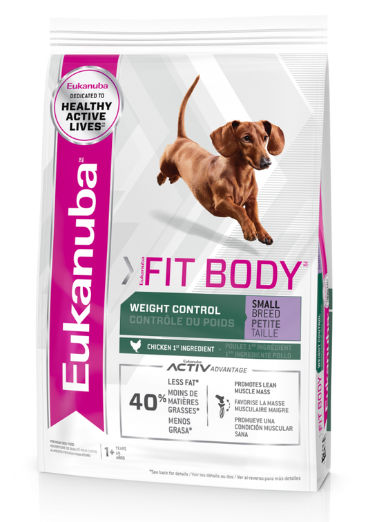 ALIMENTO PARA PERRO EUKANUBA FIT BODY SMALL  2.04 KG 4.5LB