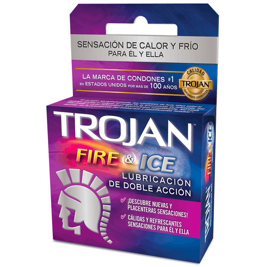 PRESERVATIVO TROJAN FIRE & ICE 3 UNIDADES