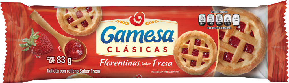 GALLETAS FLORENTINAS FRESA 83 G