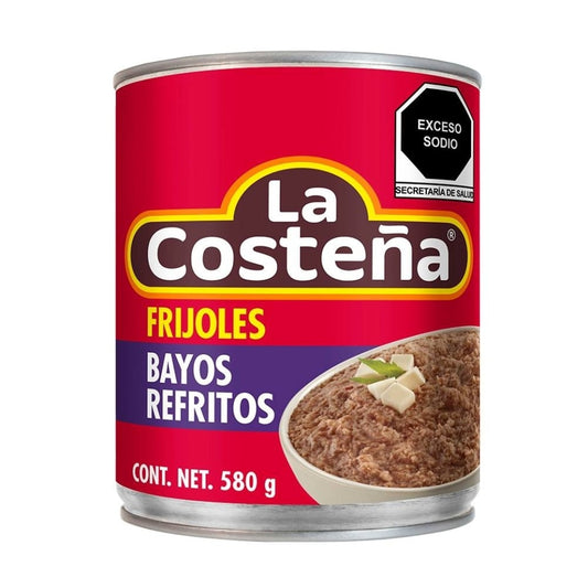 FRIJOLES BAYOS REFRITOS LA COSTEÑA 580 GR