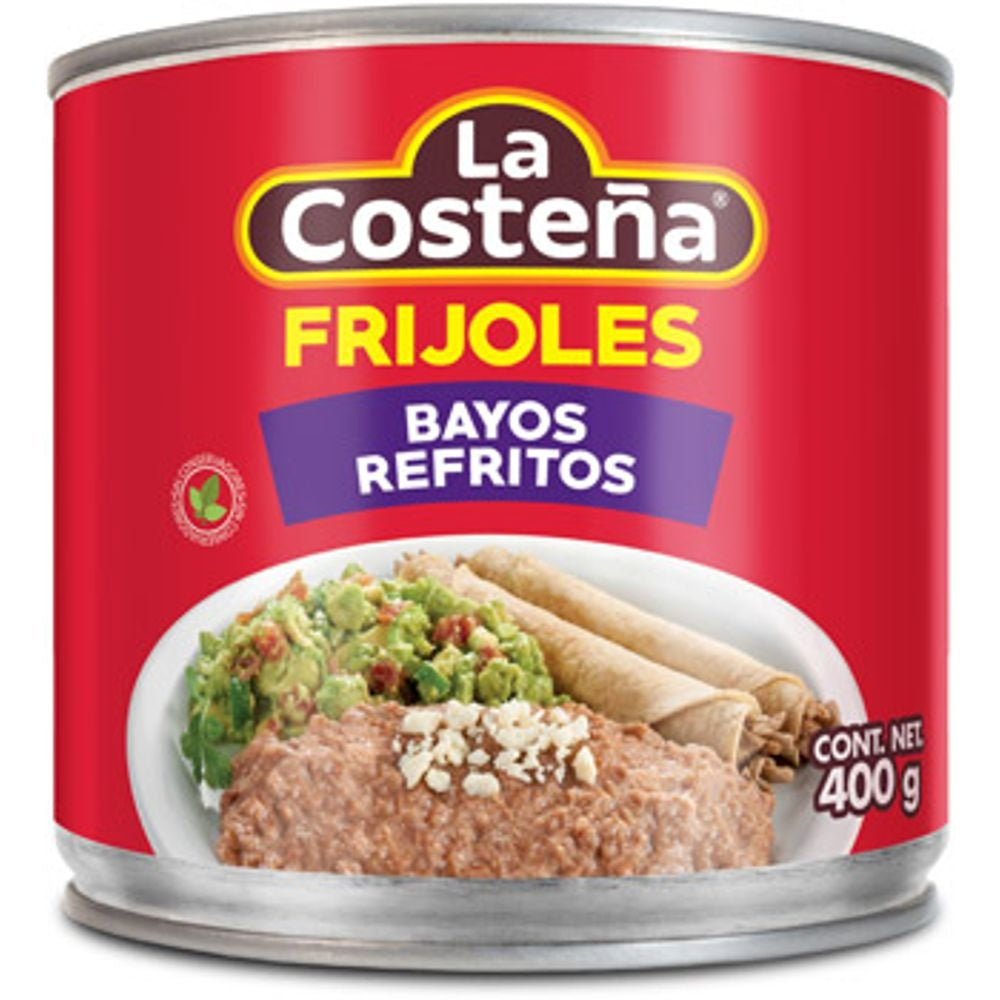 FRIJOLES BAYOS REFRITOS LA COSTEÑA 400 GR