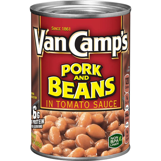 FRIJOLES PORK & BEANS VAN CAMPS 15 OZ