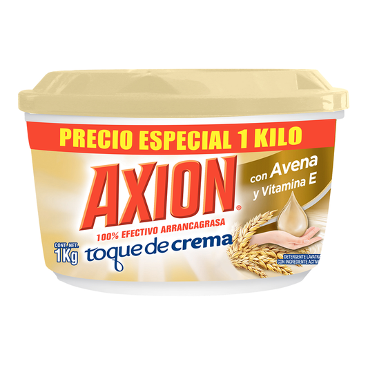 Lavaplatos Axion Pasta Avena Y Vitamina E 1kg