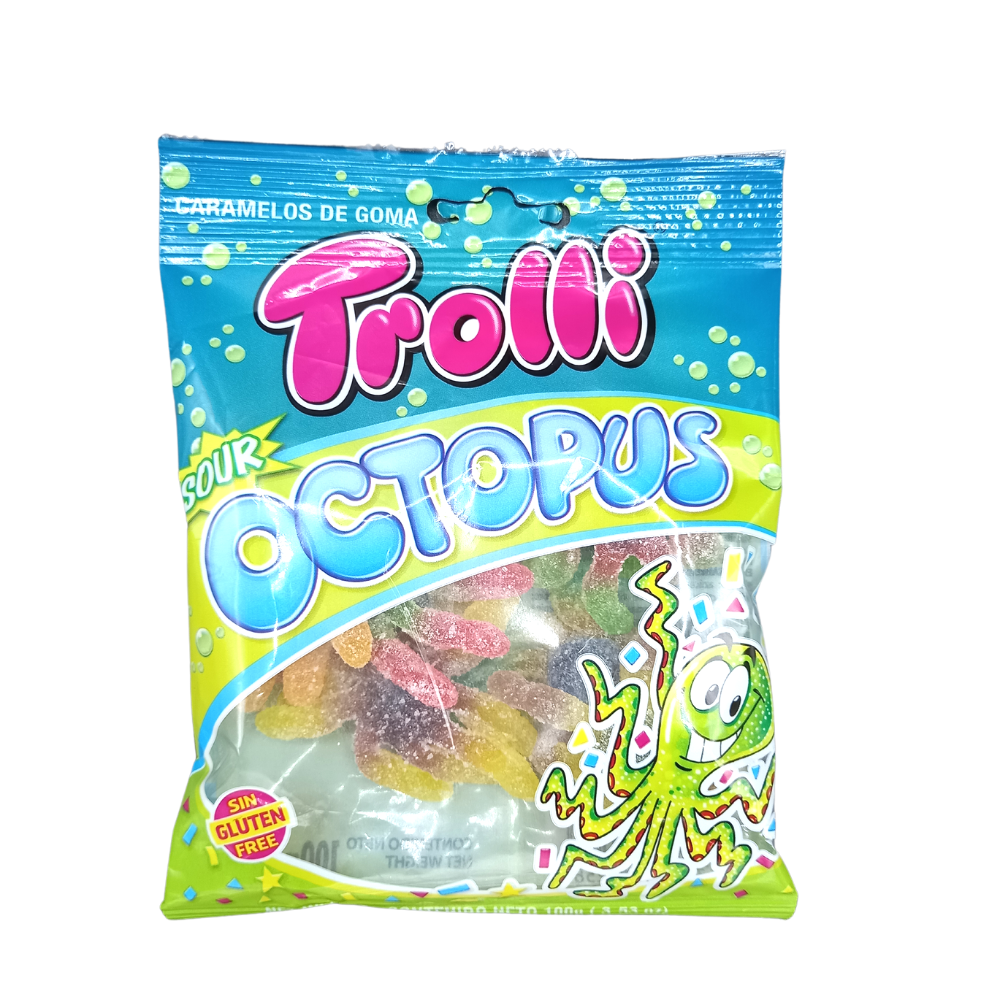 GOMITAS TROLLI SOUR OCTOPUS PEG 100 GR
