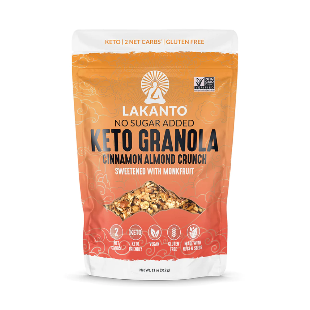 GRANOLA TOASTED KETO CINNAMON ALMOND CRUNCH LAKANTO 312 GR