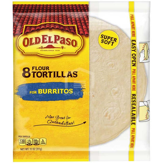 TORTILLA HARINA OLD EL PASO FLOUR 8 UNIDADES 11 OZ