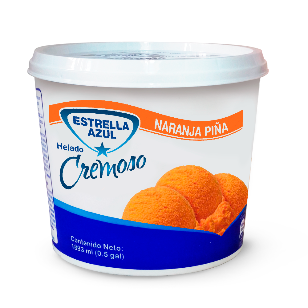 HELADO ESTRELLA AZUL NARANJA PIÑA 1700 ML
