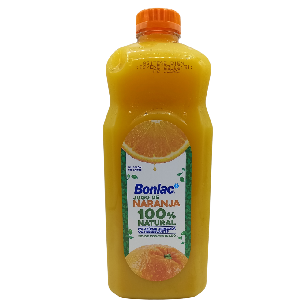 JUGO DE NARANJA NATURAL BONLAC 1/2 GALON