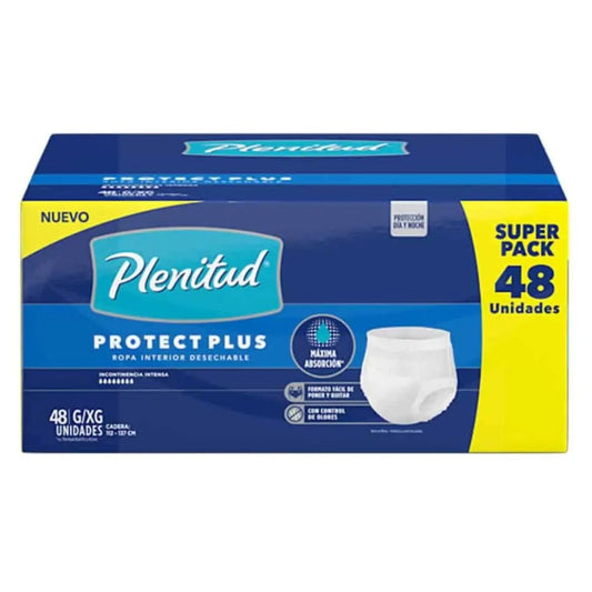 PAÑALES ADULTO PANST PROT PLENITUD L/XL 48 UND
