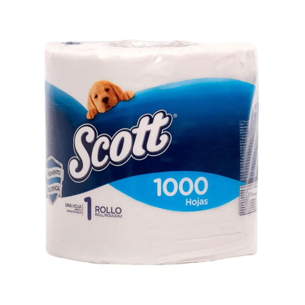 PAPEL HIGIENICO SCOTT 1000 HOJAS 1 ROLLO