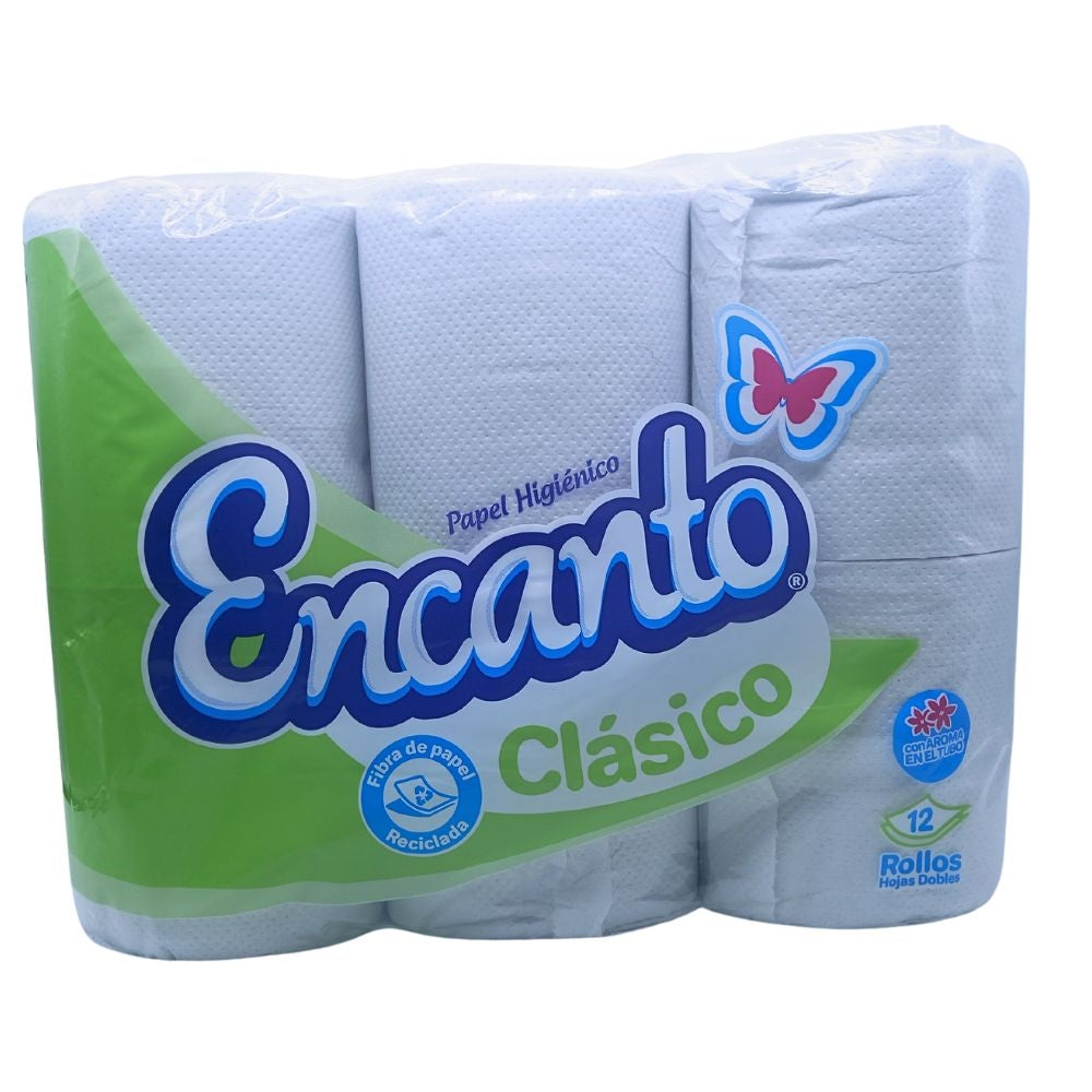 PAPEL HIGIENICO CLASICO ENCANTO 12 UND