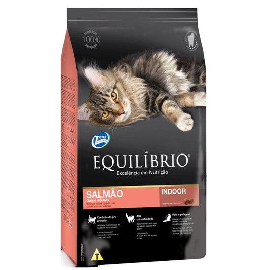 COMIDA PARA GATOS SALMON INDOOR EQUILIBRIO 1.5 KG