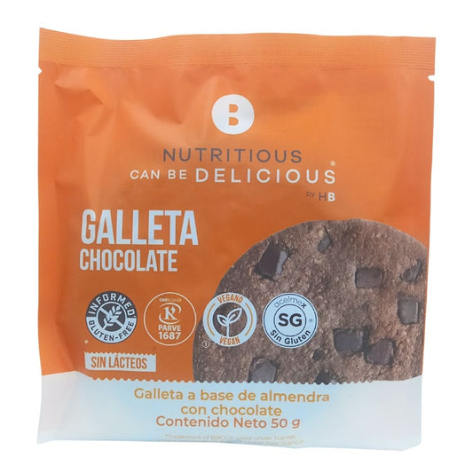 GALLETA DE CHOCOLATE VEGANA HEALTHY BRAND 50 GR