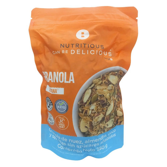 GRANOLA KETO HEALTHY BRAND 250 GR