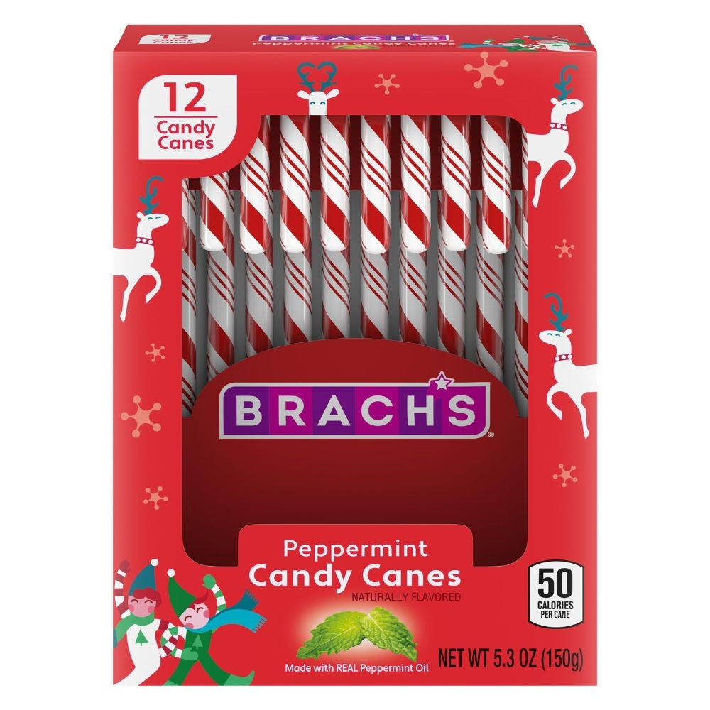 BASTONES NAVIDEÑOS PEPPERMINT BRACHS  5.3 OZ