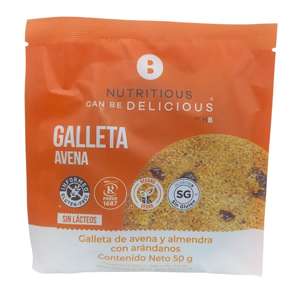 GALLETA DE AVENA Y ARÁNDANOS HEALTHY BRAND 50 GR