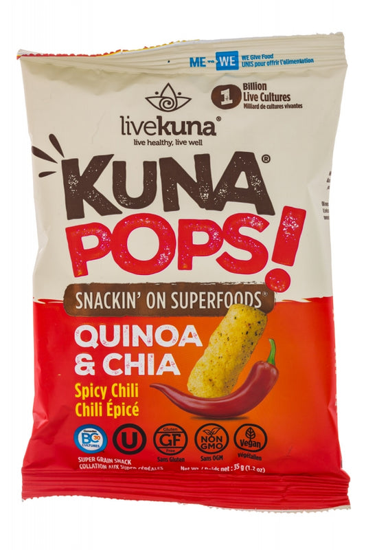 KUNA POPS QUINOA Y CHIA CHILI 35 GR