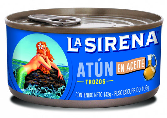 ATUN LA SIRENA EN ACEITE TROZOS 142G