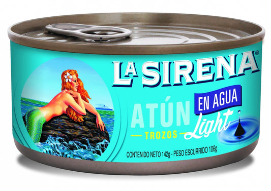 ATUN LA SIRENA EN AGUA TROZOS 142G