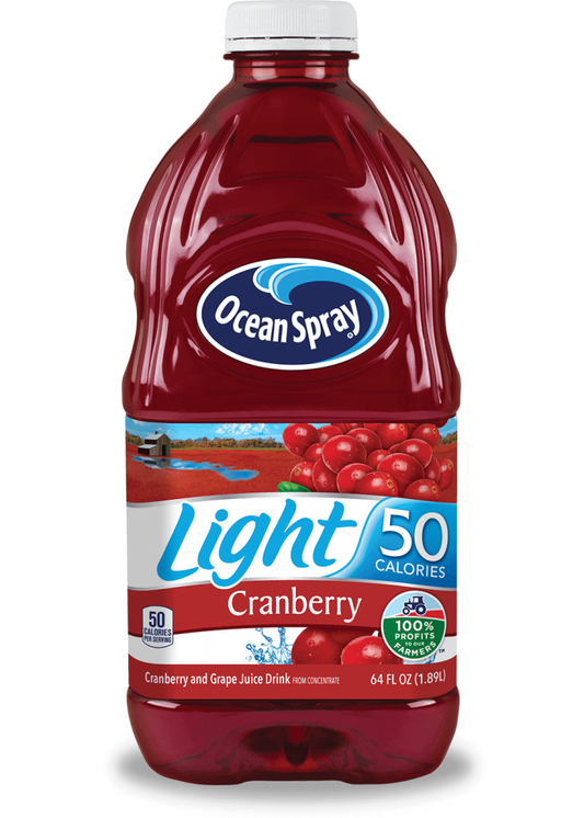 JUGO CRANBERRY LIGHT OCEAN SPRAY 64 OZ