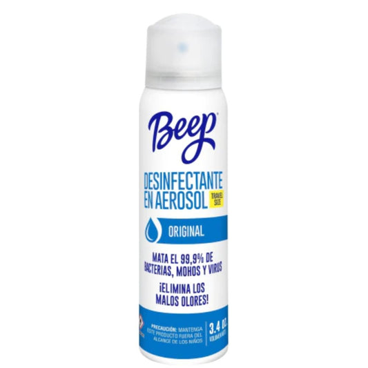 DESINFECTANTE EN AEROSOL ORIGINAL TRAVEL SIZE BEEP 3.4 OZ
