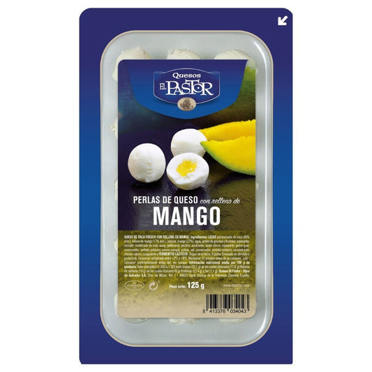 PERLAS DE QUESO CON RELLENO DE MANGO EL PASTOR 125 GR