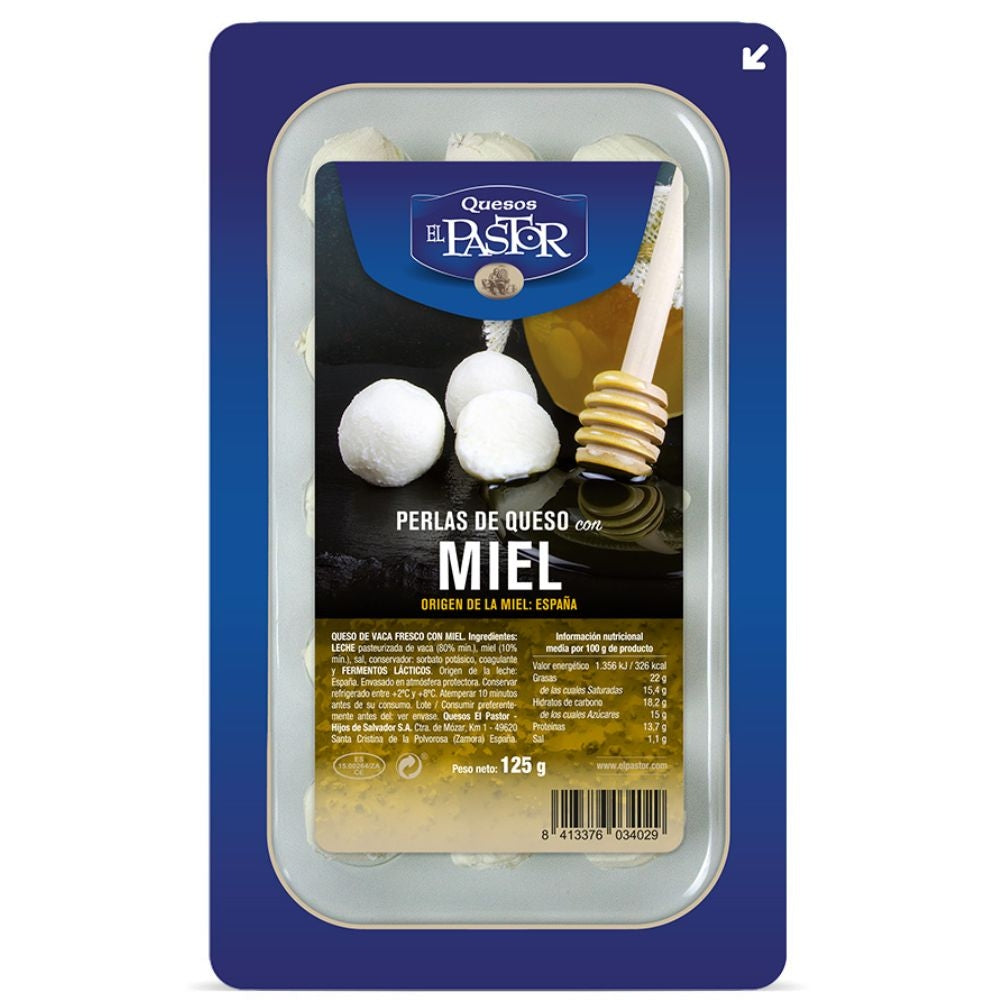 PERLAS DE QUESO CON MIEL EL PASTOR 125 GR