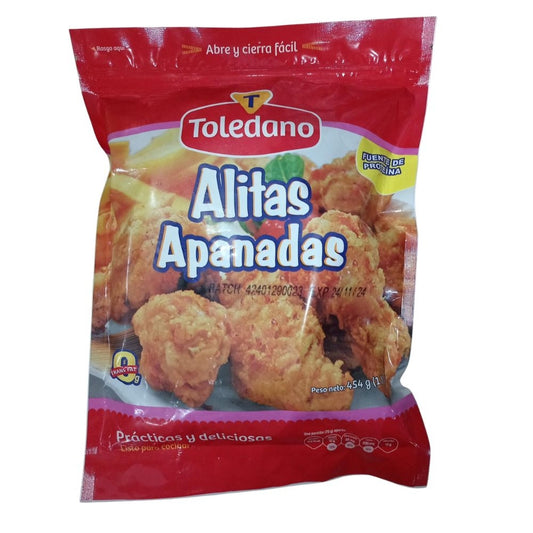 ALITAS APANADAS TOLEDANO 454 GR