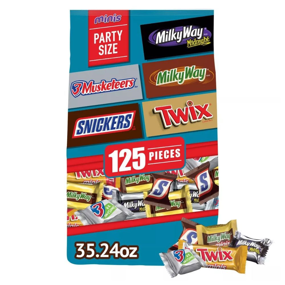 MARS MINIS CHOCOLATE FAVORITES VARIETY PACK – 125 UND 35.24 OZ