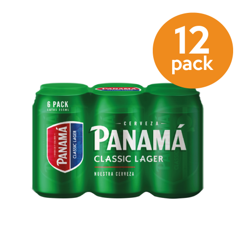CERVEZA PANAMA LAGER  PROMO PACK 12 UNIDADES