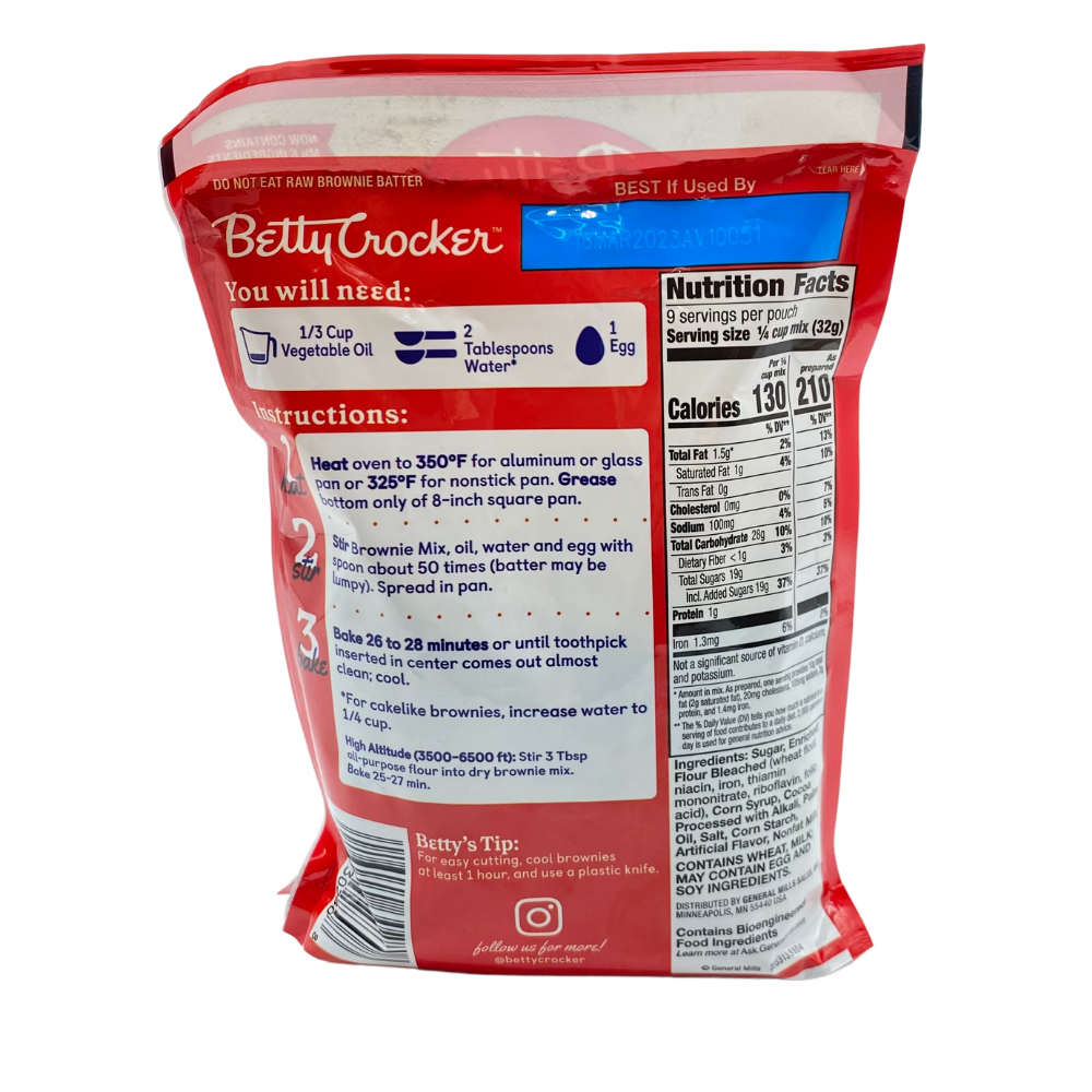 MIX DE FUDGE BROWNIE BETTY CROCKER 290 GR