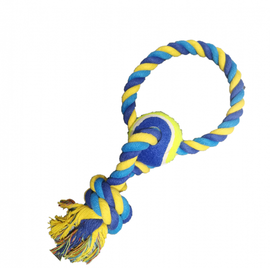 SOGA CON BOLA DE TENIS MASCOPETS