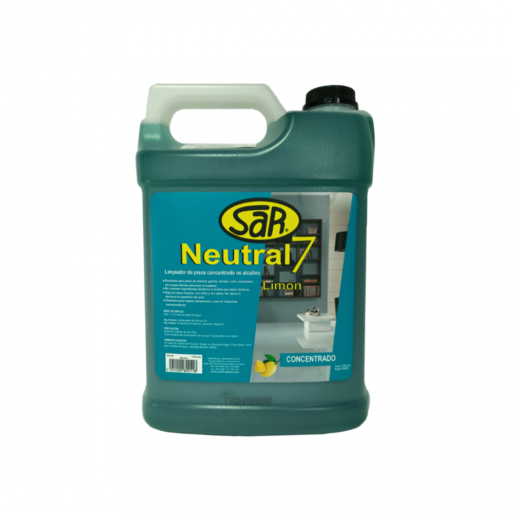 LIMPIADOR DE PISOS NEUTRAL 7 LIMON SAR  1 GL