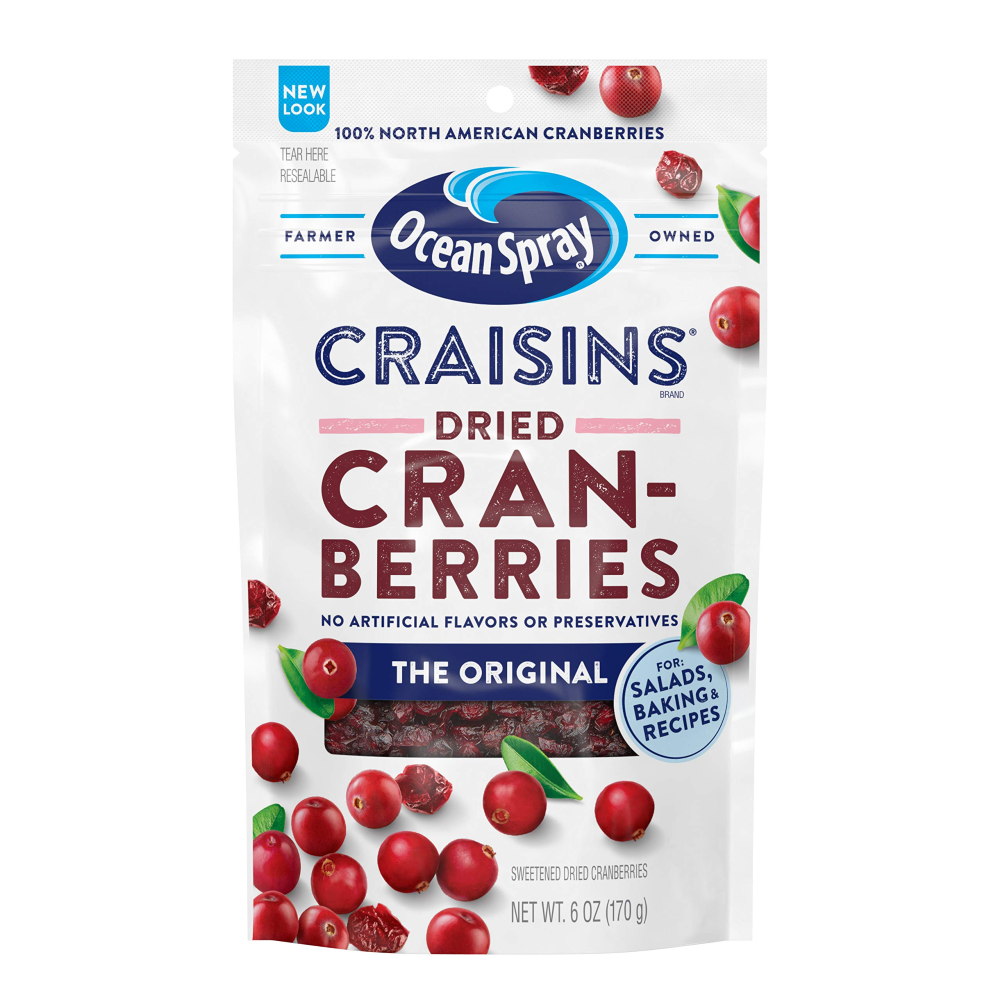 CRANBERRIES DRIED OCEAN SPRAY ORIGINAL 6 OZ