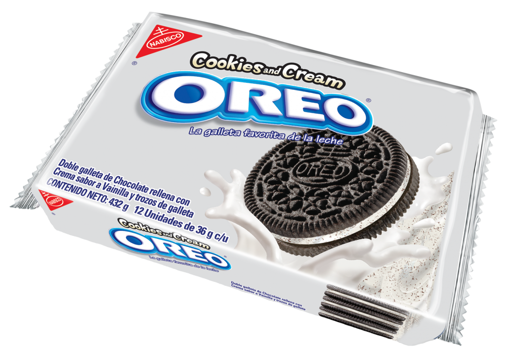 GALLETAS OREO COOKIE & CREAM 12UND 432 G