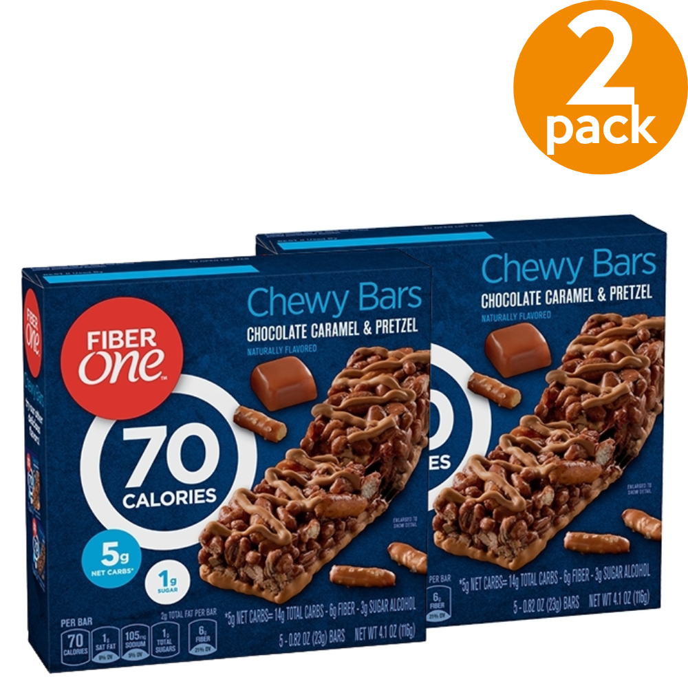 FIBER ONE CHEWY BAR CHOCOLATE CARAMEL 4.1OZ 2 PACK