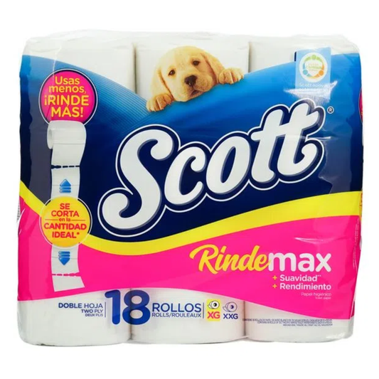 PAPEL HIGIENICO SCOTT RINDEMAX 18 UND