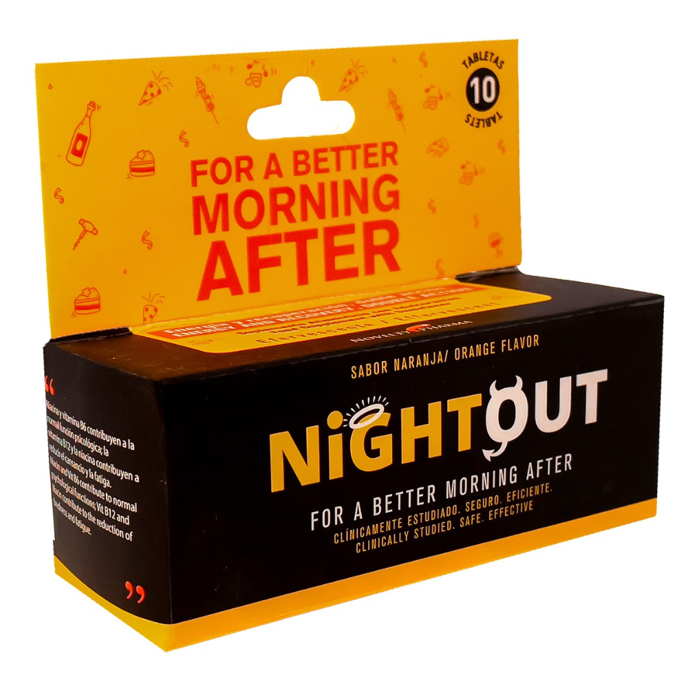 SUPLEMENTO VITAMINICO NIGHT OUT 10 TABLETAS
