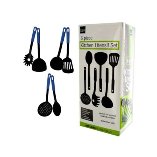 JUEGO DE UTENSILIOS PARA COCINA KITCHEN ESSENTIALS DE 6 PZS